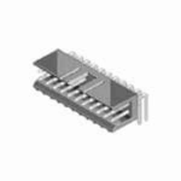 Fci Board Connector, 16 Contact(S), 2 Row(S), Male, Right Angle, Solder Terminal 78207-116HLF